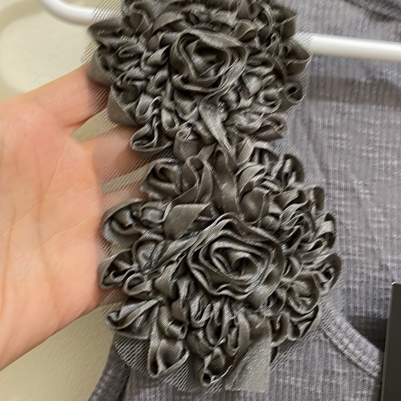 Cynthia Rowley gray tank top ( sz l) - Picture 5 of 7